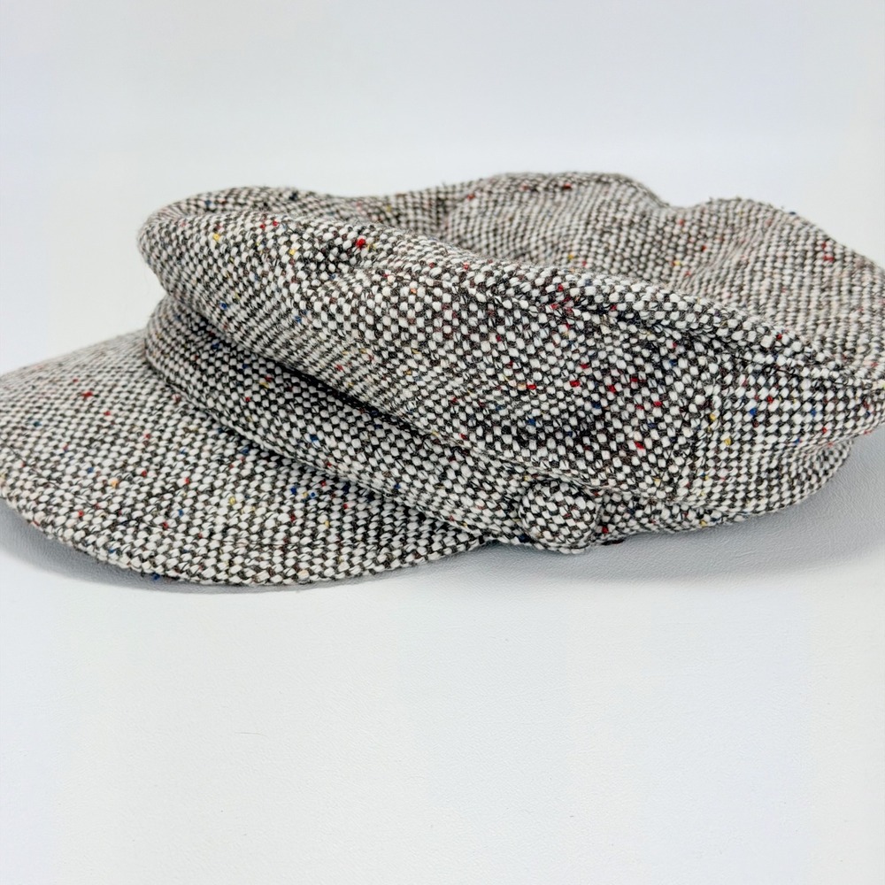 Scala Pronto Newsboy Cap One Size Multi-Color Tweed Poly/Wood - Picture 4 of 9